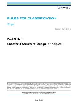 DNV DNVGL-RU-SHIPS PART 3 CHAPTER 3