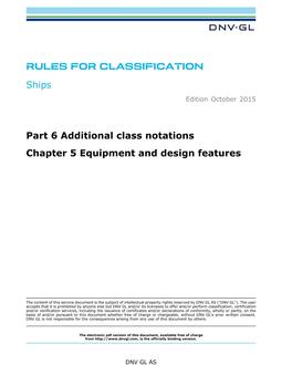 DNV DNVGL-RU-SHIPS PART 6 CHAPTER 5