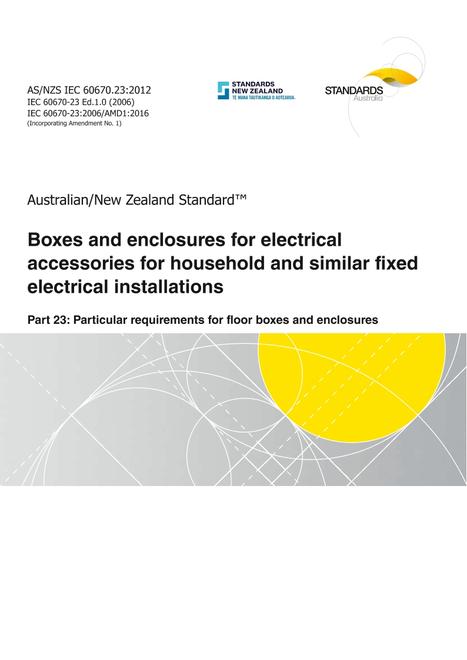 AS/NZS IEC 60670.23:2012