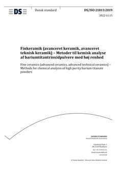 DANSK DS/ISO 21813