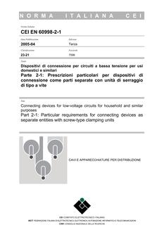 CEI EN 60998-2-1