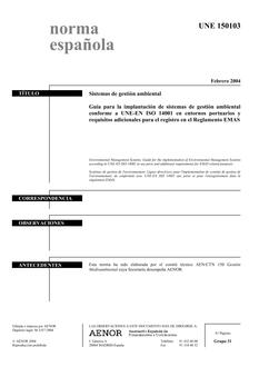 AENOR UNE 150103
