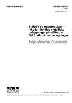 DANSK DS/EN 10244-3