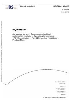 DANSK DS/EN 4165-025