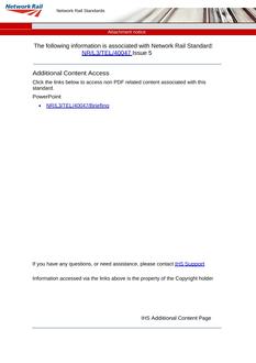 NR NR/L3/TEL/40047 ISSUE 5