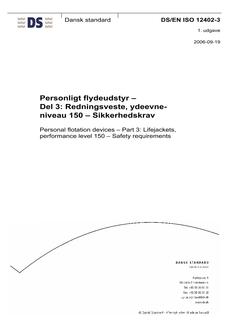 DANSK DS/EN ISO 12402-3