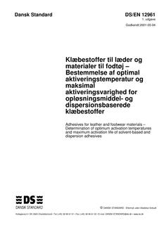 DANSK DS/EN 12961