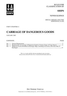 DNV DNV-RU-SHIPS PART 5 CHAPTER 11