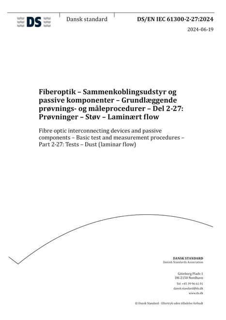DANSK DS/EN IEC 61300-2-27
