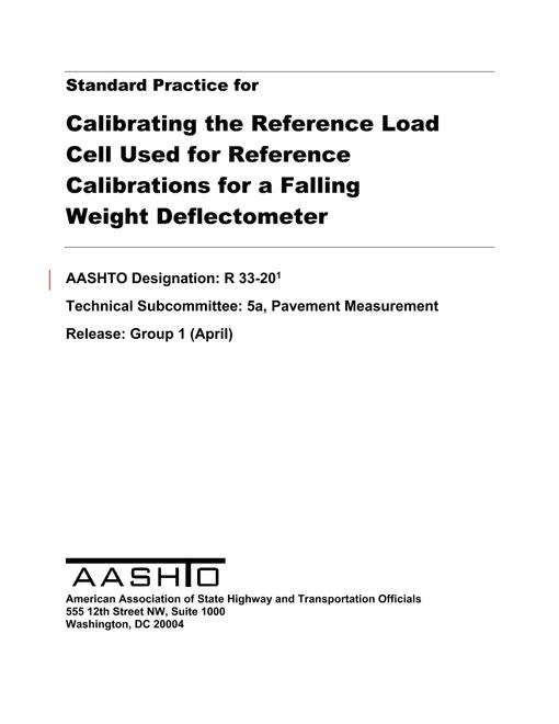 AASHTO R 33-20