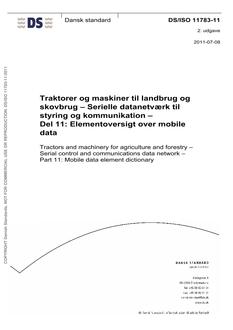 DANSK DS/ISO 11783-11
