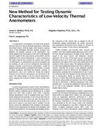 SF-98-20-2 -- New Method for Testing Dynamic Characteristics of Low-Velocity Thermal Anemometers