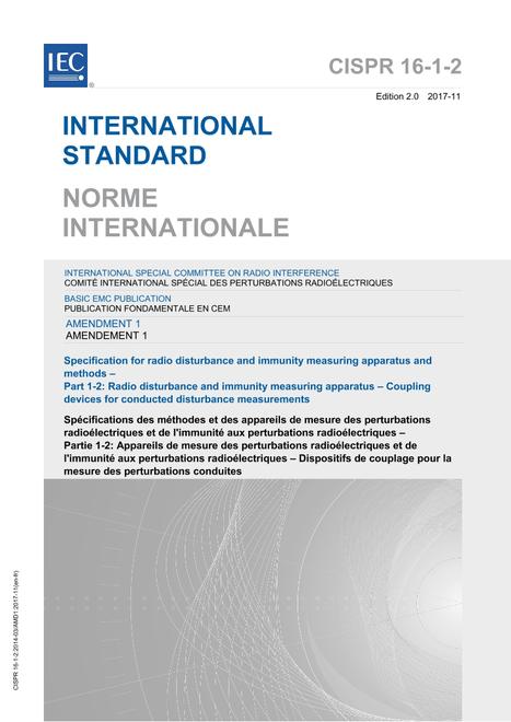 CISPR 16-1-2 Amd.1 Ed. 2.0 b:2017