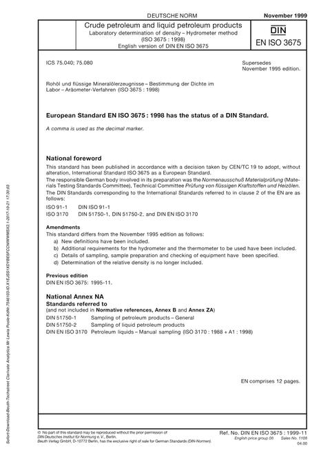 DIN EN ISO 3675