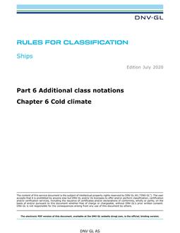 DNV DNVGL-RU-SHIPS PART 6 CHAPTER 6