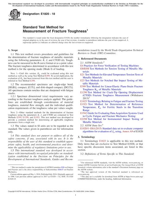 ASTM E1820-18