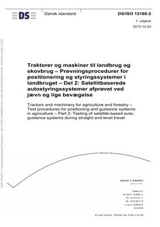 DANSK DS/ISO 12188-2