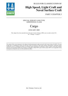 DNV DNV-RU-HSLC PART 5 CHAPTER 3