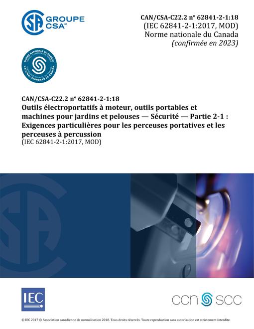 CAN/CSA C22.2 NO. 62841-2-1:18 (R2023)
