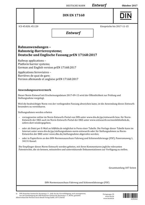 DIN EN 17168 - DRAFT