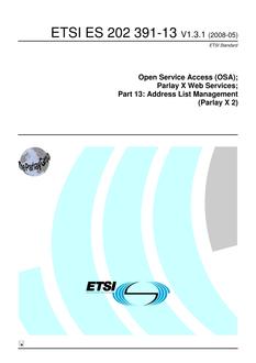 ETSI ES 202 391-13