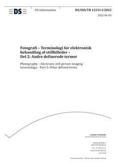DANSK DS/ISO/TR 12231-2