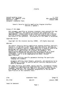 IETF RFC 2743