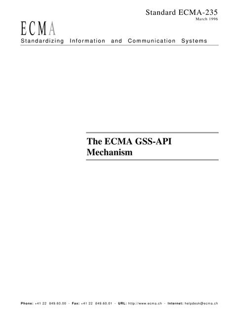 ECMA 235