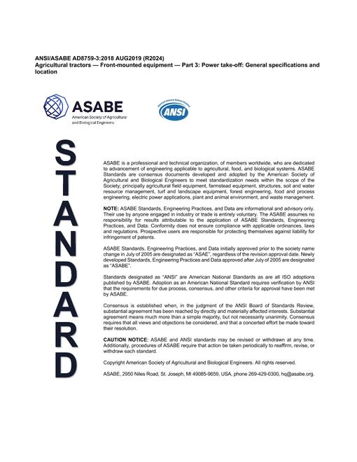ASAE/ASABE AD8759-3:2018 (R2024)