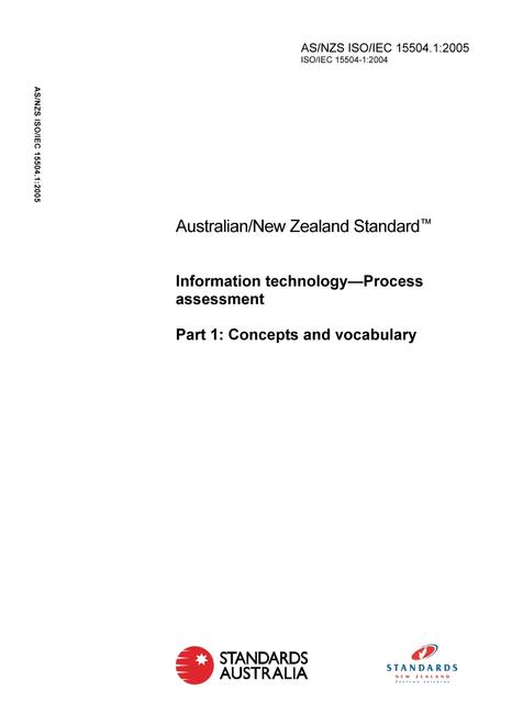 AS/NZS ISO/IEC 15504.1:2005