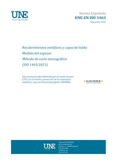 AENOR UNE-EN ISO 1463