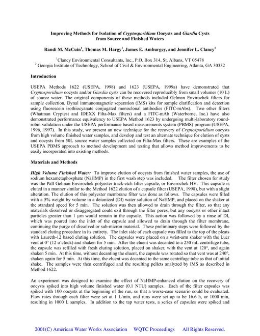 AWWA WQTC55140