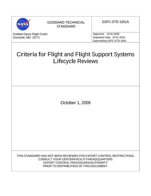 NASA GSFC-STD-1001