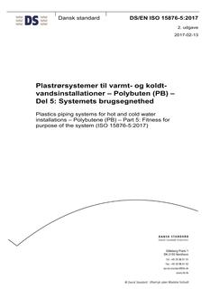 DANSK DS/EN ISO 15876-5
