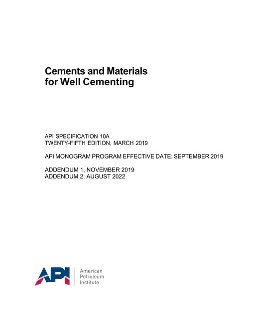 API Spec 10A