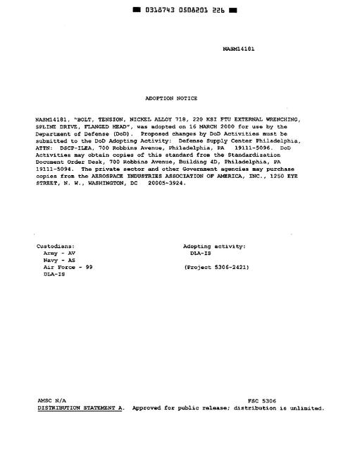 AIA NASM14181