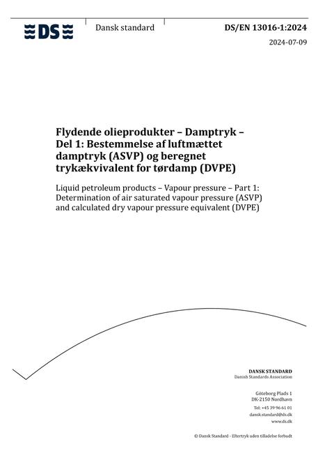 DANSK DS/EN 13016-1