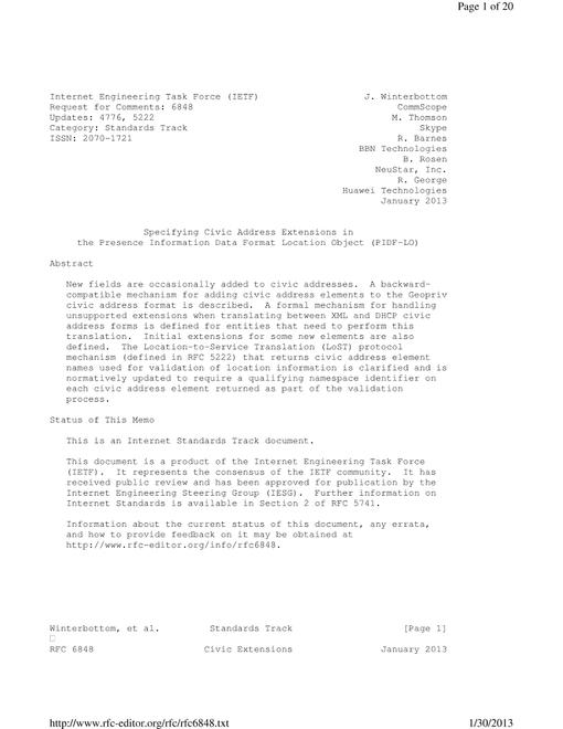 IETF RFC 6848