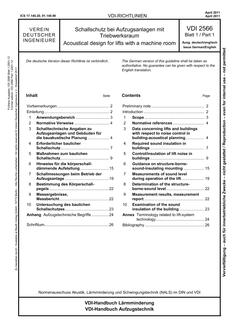 VDI VDI 2566 BLATT 1