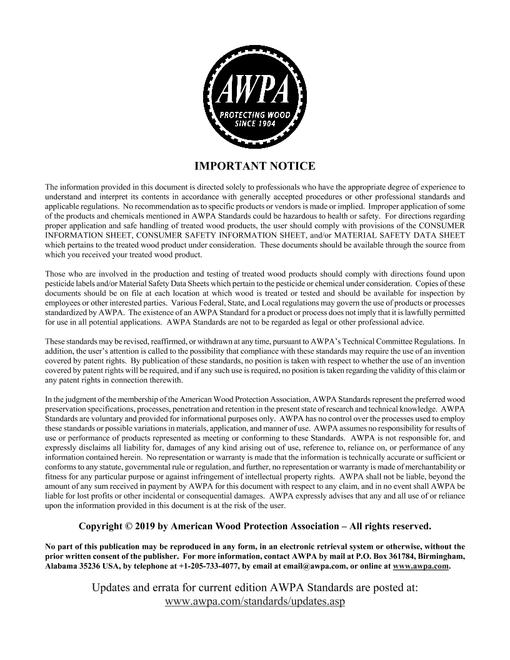 AWPA A9-18