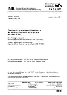 SNV SN EN ISO 14001