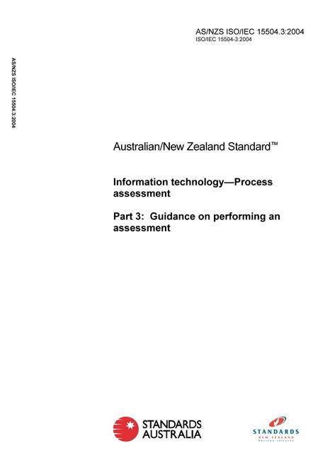 AS/NZS ISO/IEC 15504.3:2004