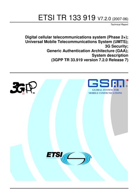 ETSI TR 133 919