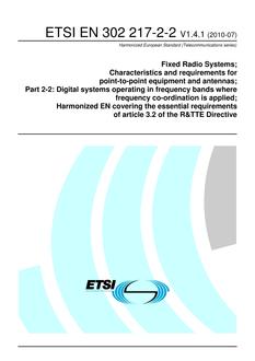 ETSI EN 302 217-2