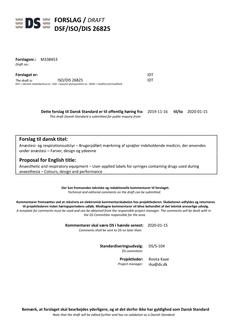 DANSK DSF/ISO/DIS 26825