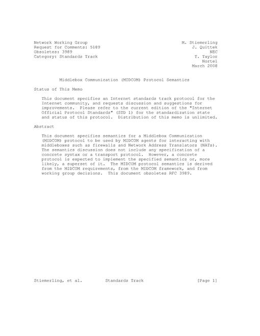 IETF RFC 5189