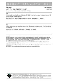 CEI EN IEC 61753-111-07