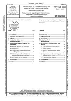 VDI VDI/VDE 2650 BLATT 1