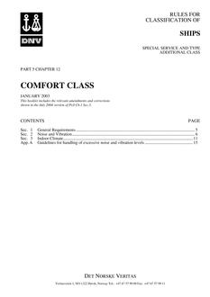 DNV DNV-RU-SHIPS PART 5 CHAPTER 12