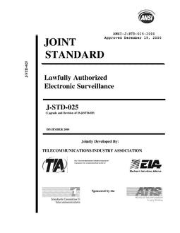 TIA ANSI/J-STD-025